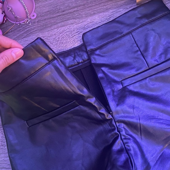 Faux Leather Shorts - Black - Picture 5 of 8